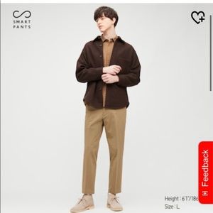 UNIQLO MEN 2-WAY STRETCH COTTON ANKLE-LENGTH PANTS